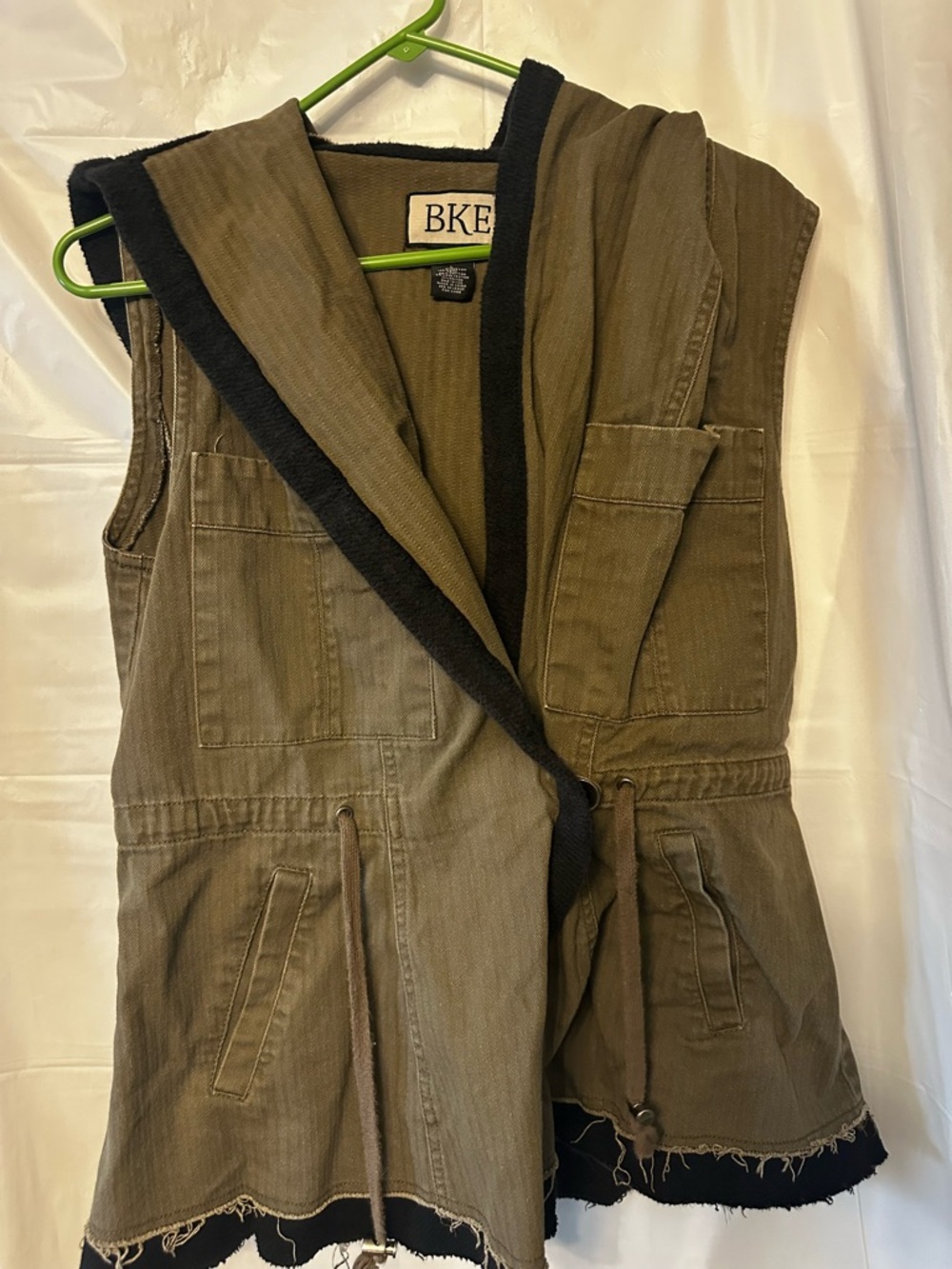 BKE Hooded Vest Women Size Large